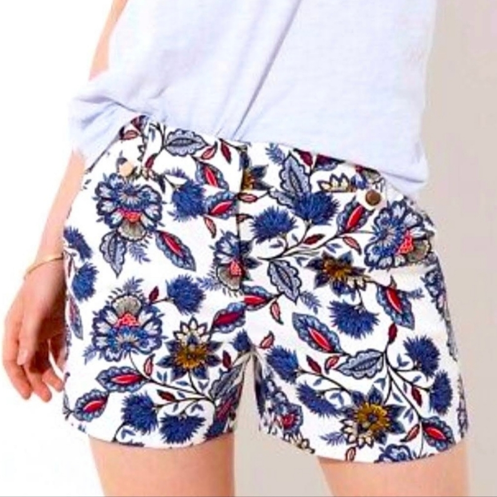 Loft Riviera Floral Print Shorts